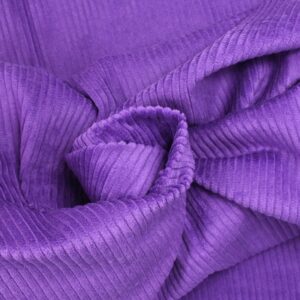 Velours violet à grosses côtes