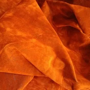 Coupon de velours ras sur denim
