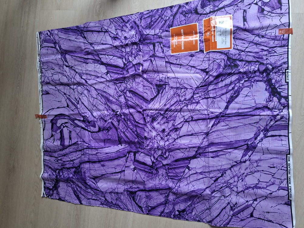 Wax violet effet "marbre"
