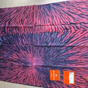 Tissu wax rose zébré