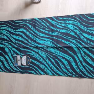 Pagne wax vert et noir