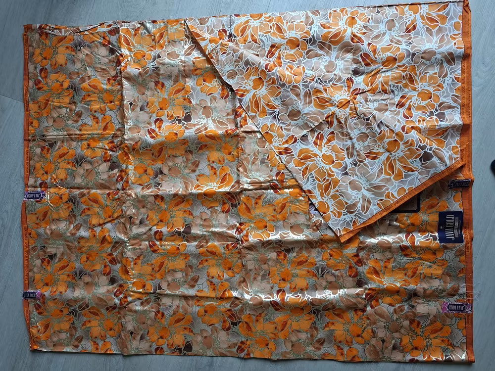 Pagne Wax Java gold orange