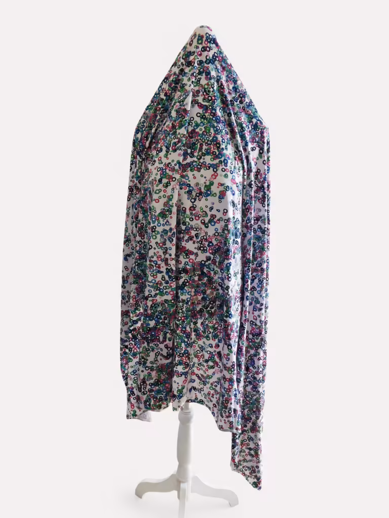 Coupon de maille jersey imprimée